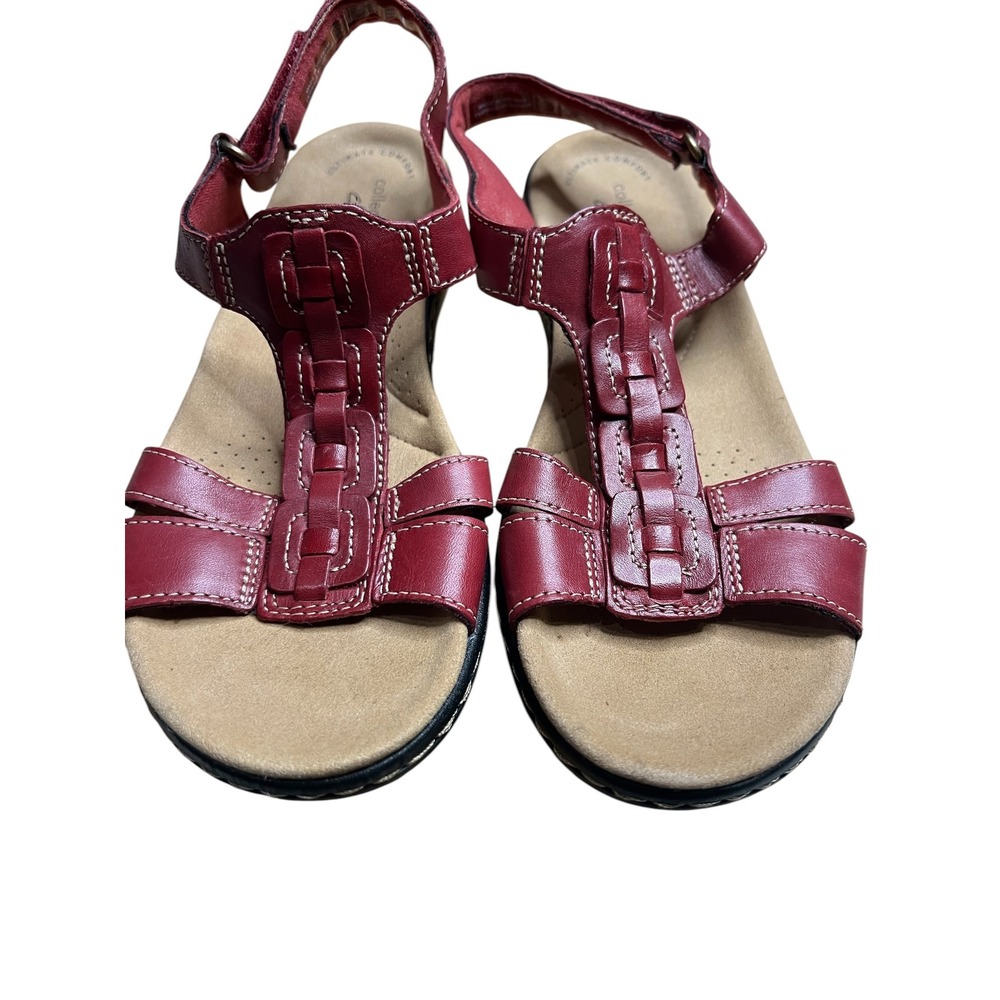 Clarks Women's - Laurieann Kay Sandals - Red - Size 7 - Picture 7 of 7